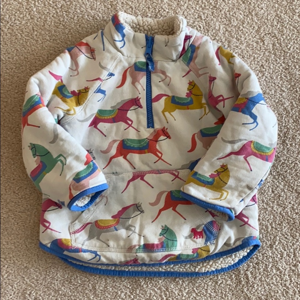 Boden 1/4 zip reversible sweater